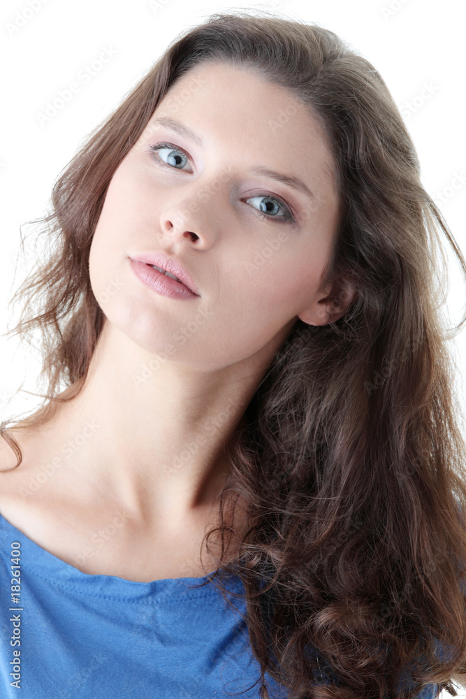 Naklejka premium Beautiful woman portrait