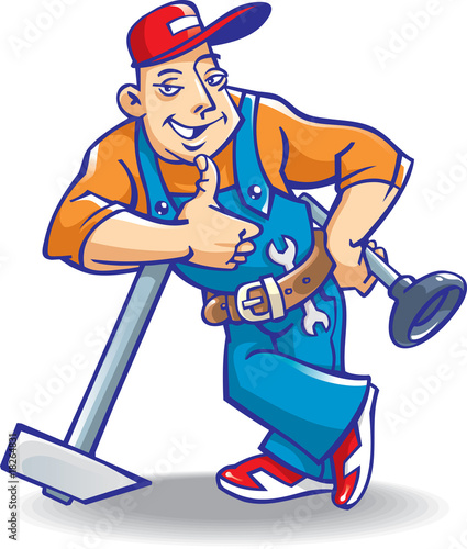 vector illustration of plumber_02