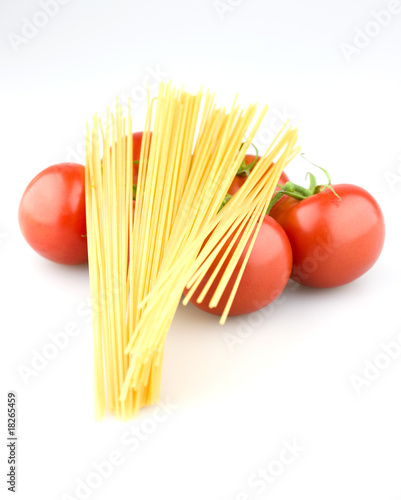 Juicy tomatoes with pasta