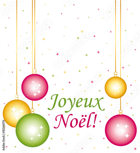 Joyeux noël décorations colorées.