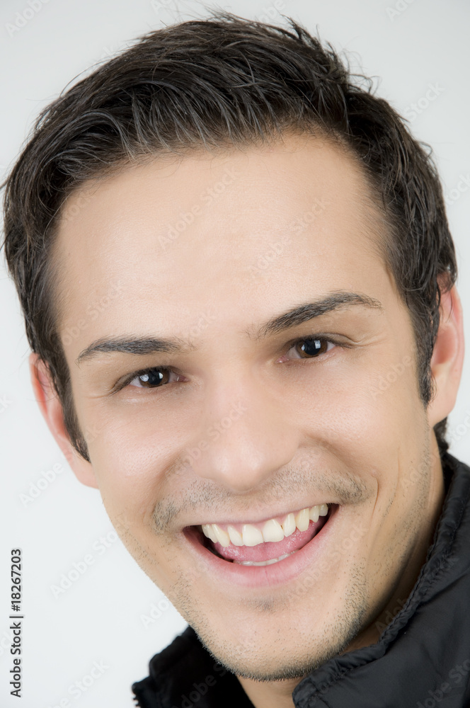 Young man smile lovely Young man smile lovely