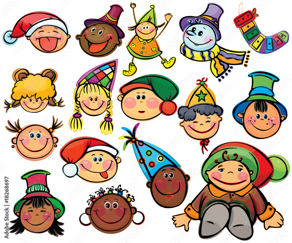 Happy kids  for xmas design