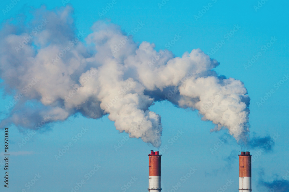 Two smoking chimneys Two smoking chimneys