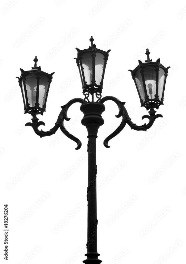 street lamp isolated