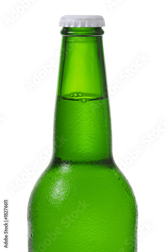 A bottle of beer isolated on white background