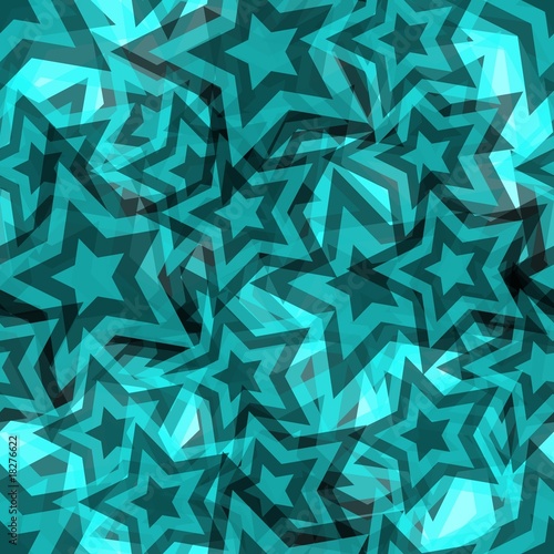 Seamless blue star pattern