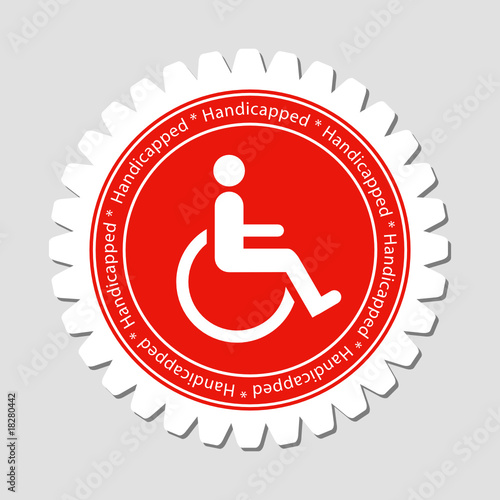 Handicapped Sign Label