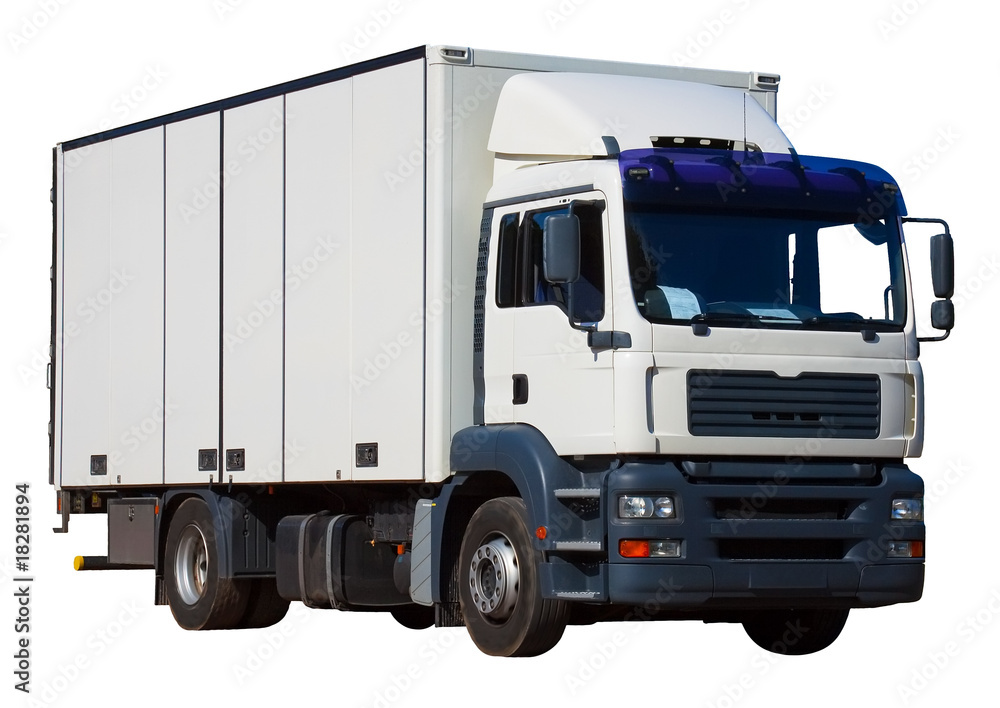 White delivery truck White delivery truck
