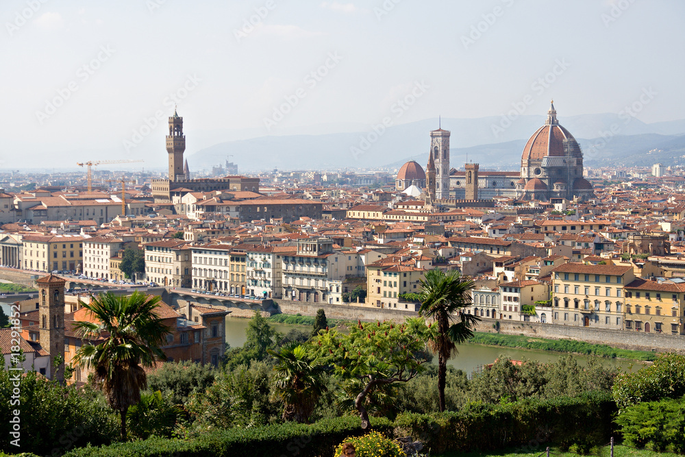 Beautiful panoramic view of Florence, Italy
