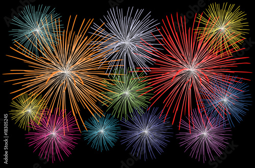 feuerwerk - illustration