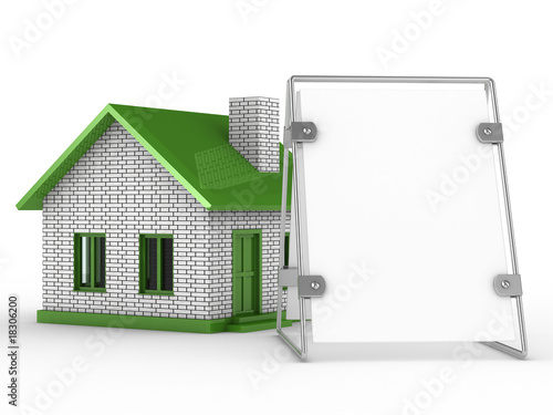Real estate sale. Isolated ...