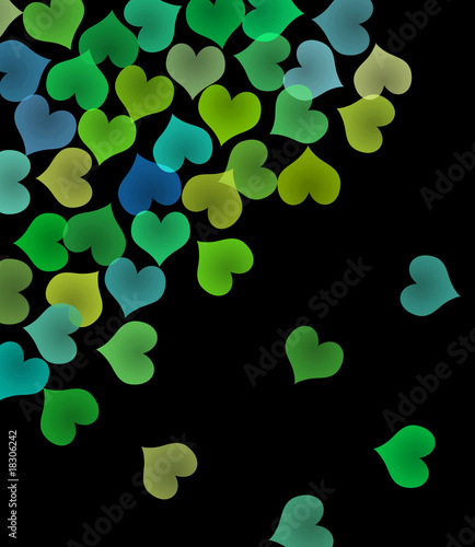 coeurs verts