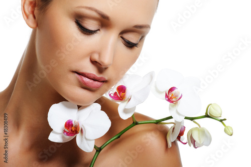 Skin treatment for beauty adult woman