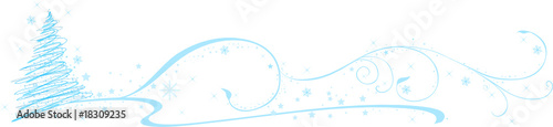 bandeau bleu de Noël