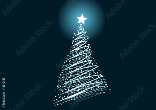 sapin de Noël illuminé