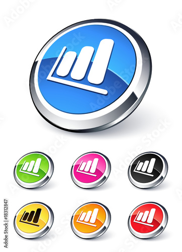 icône graphique, histogramme