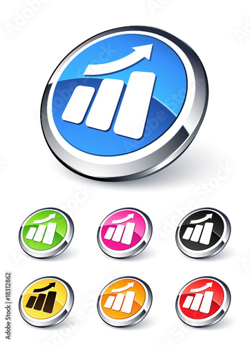 icône graphique en hausse