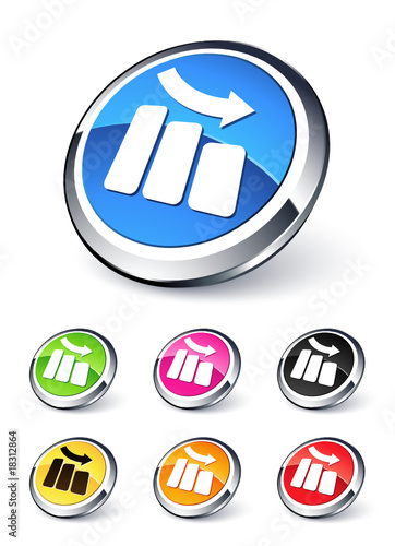 icône graphique en baisse