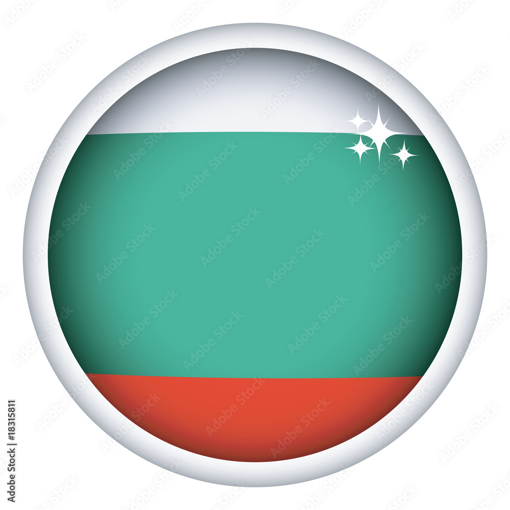 Bulgarian flag button Bulgarian flag button