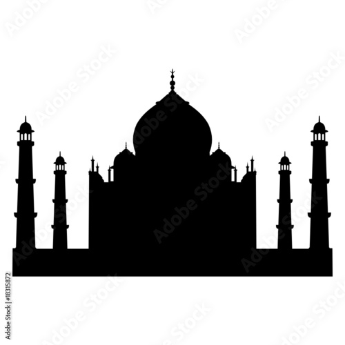 taj mahal schwarz-weiss I