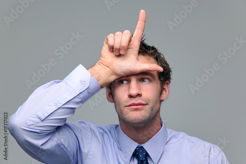 Bilde på lerret Businessman loser