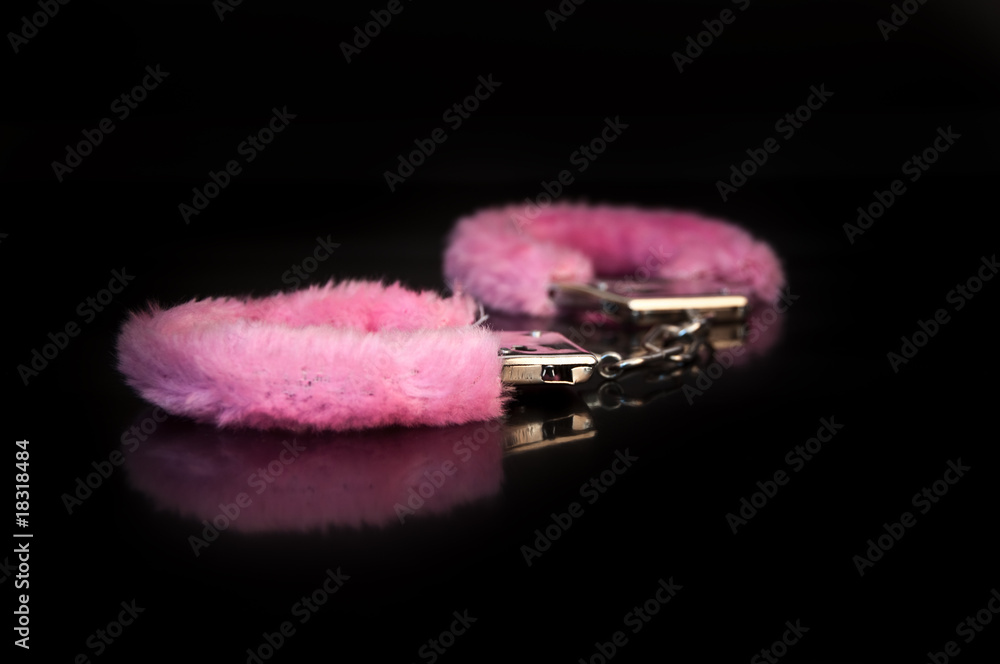 plüschhandschellen Stock Photo | Adobe Stock