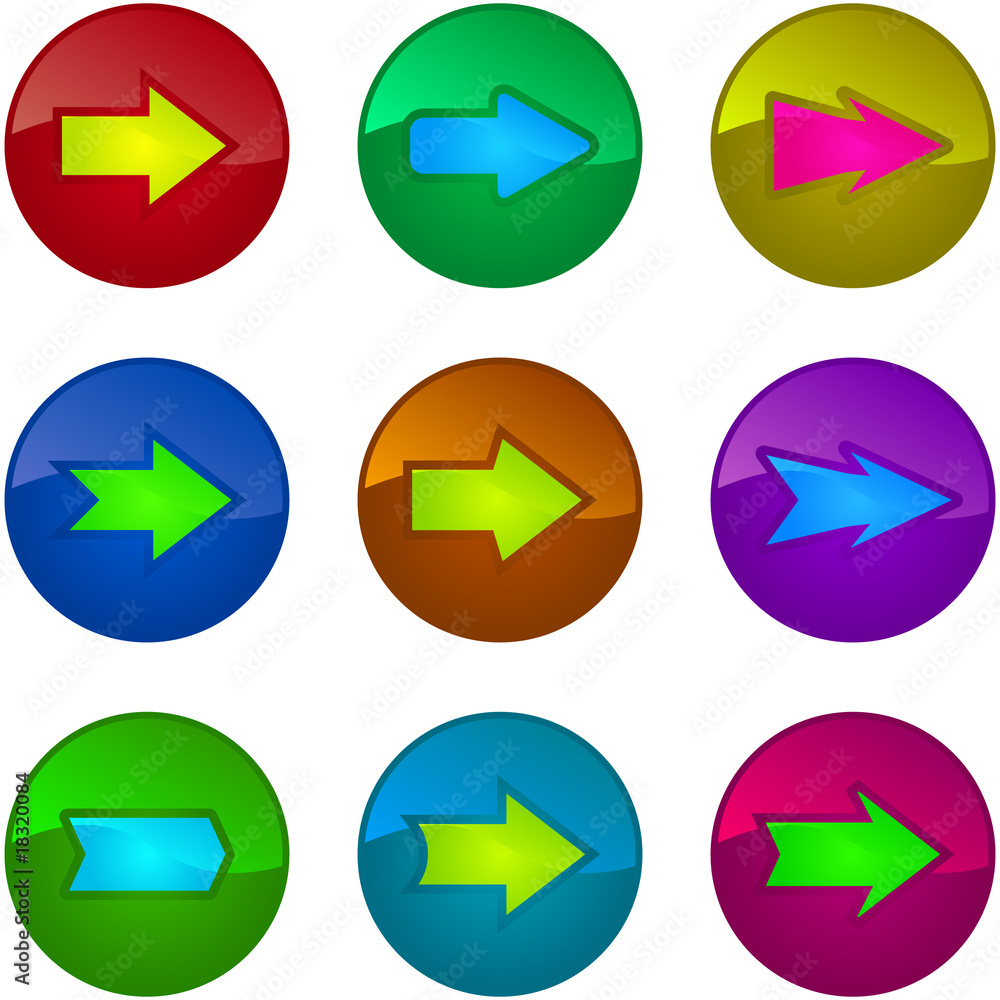 Arrow set vector for web design. Arrow set vector for web design.