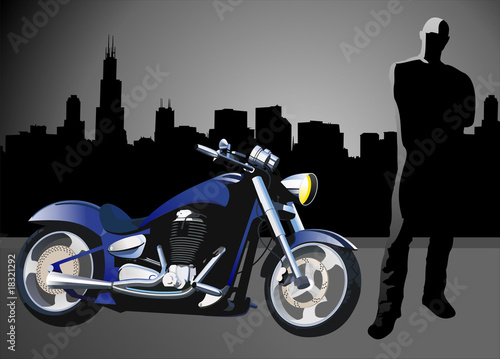 Motorcycle vector Background