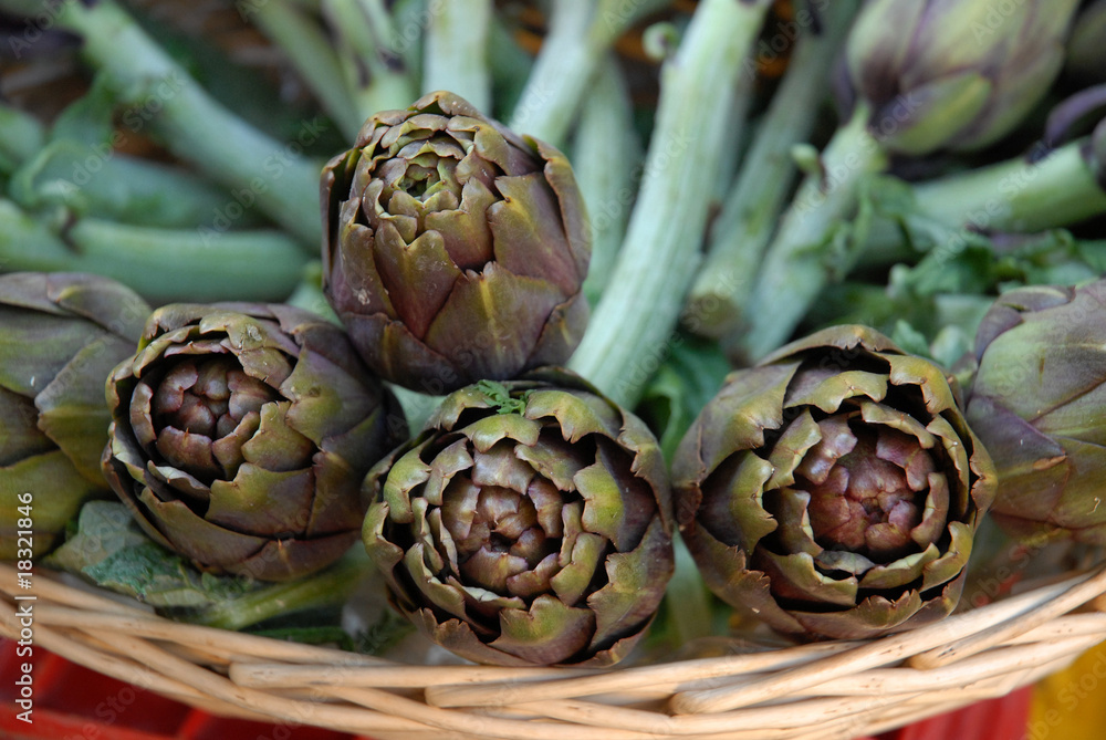 Obraz premium carciofi al mercato 2