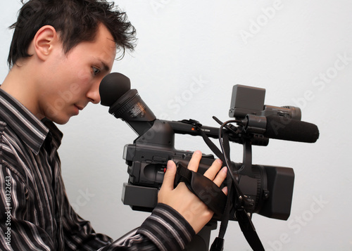 Cameraman with a camera