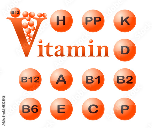Vitamins. VECTOR.