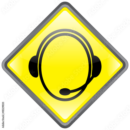 " Helpdeak " Signpost (diamond - roadsign style - vector)