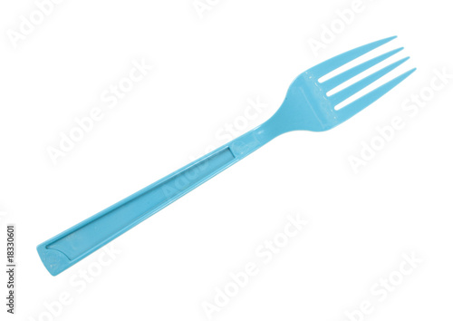 Blue Plastic Fork