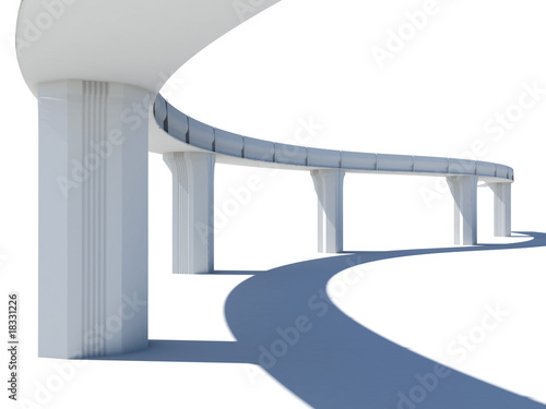Skyline illustration over white background