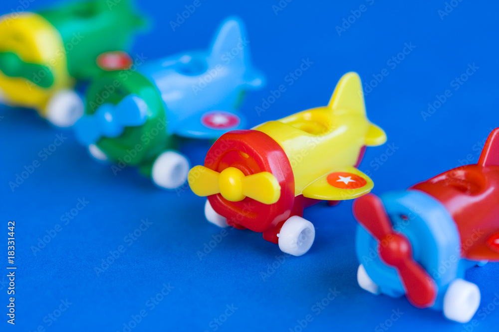 Plastic airplane toy