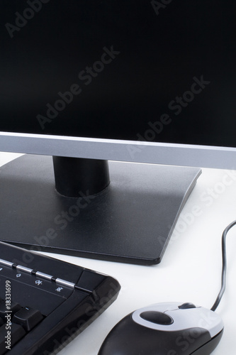 Personal computer isolated on the white background
