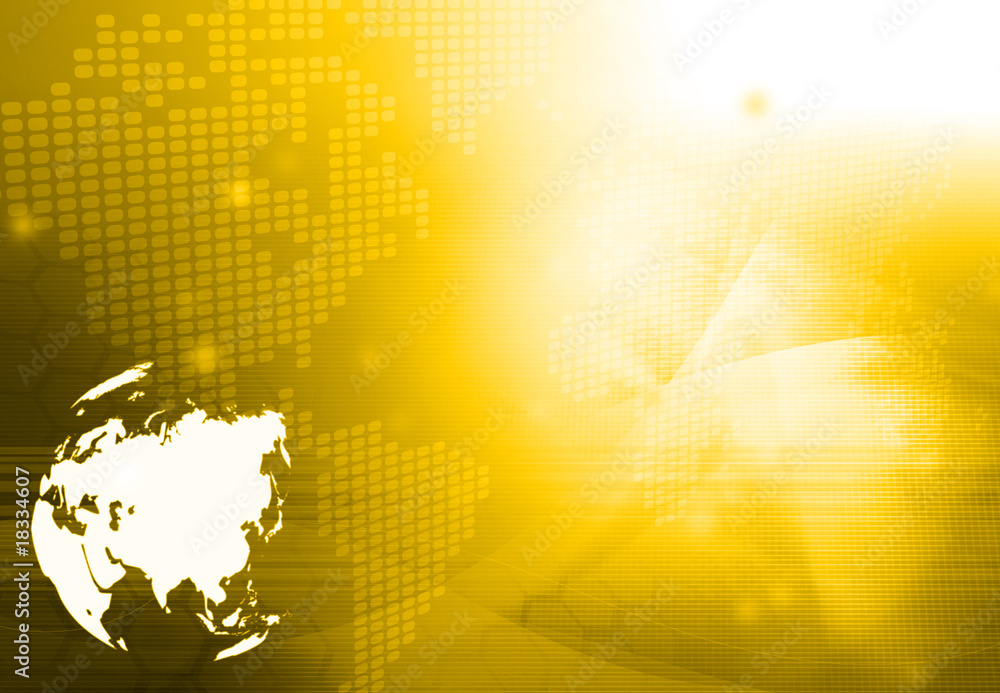 Obraz premium Asia map technology-style artwork