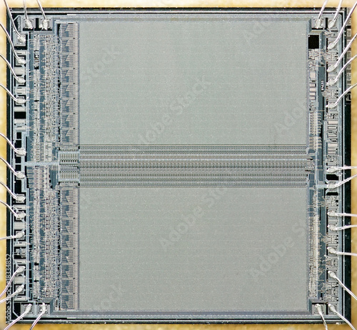 Macro of a memory chip photo