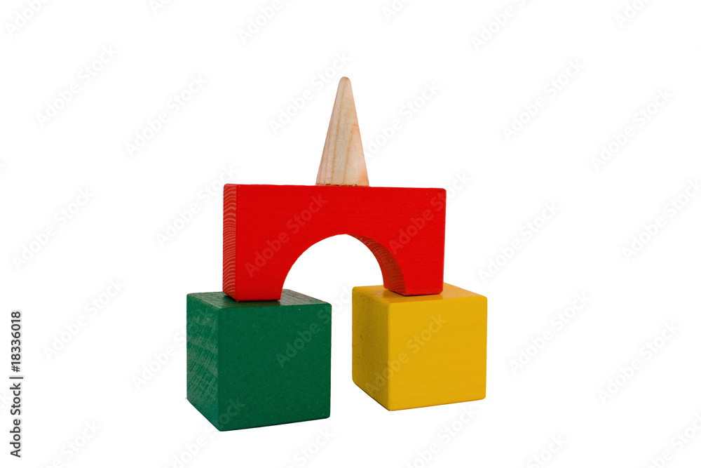 Obraz premium block building