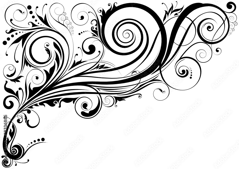 Floral design ornaments Floral design ornaments