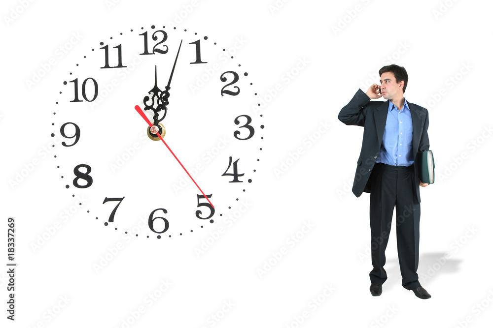 man and clock man and clock