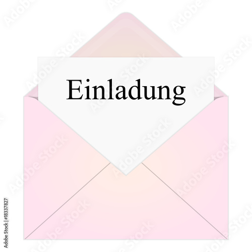 briefumschlag geöffnet einladung