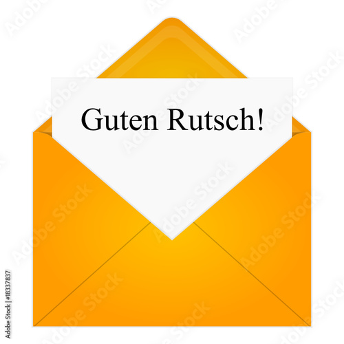 briefumschlag geöffnet guten rutsch!