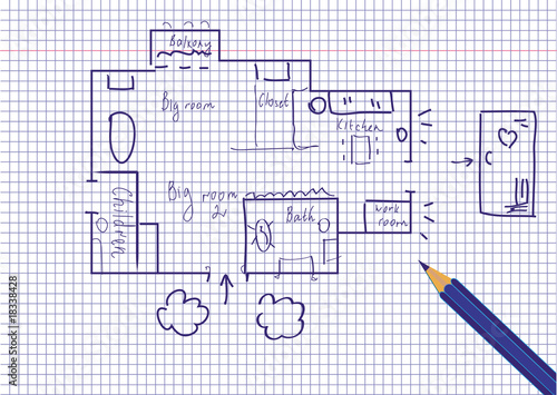Plan of the family flat