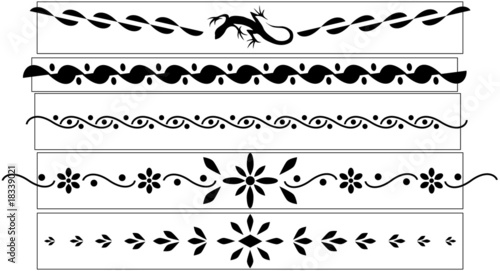 Vector patten black tatoo
