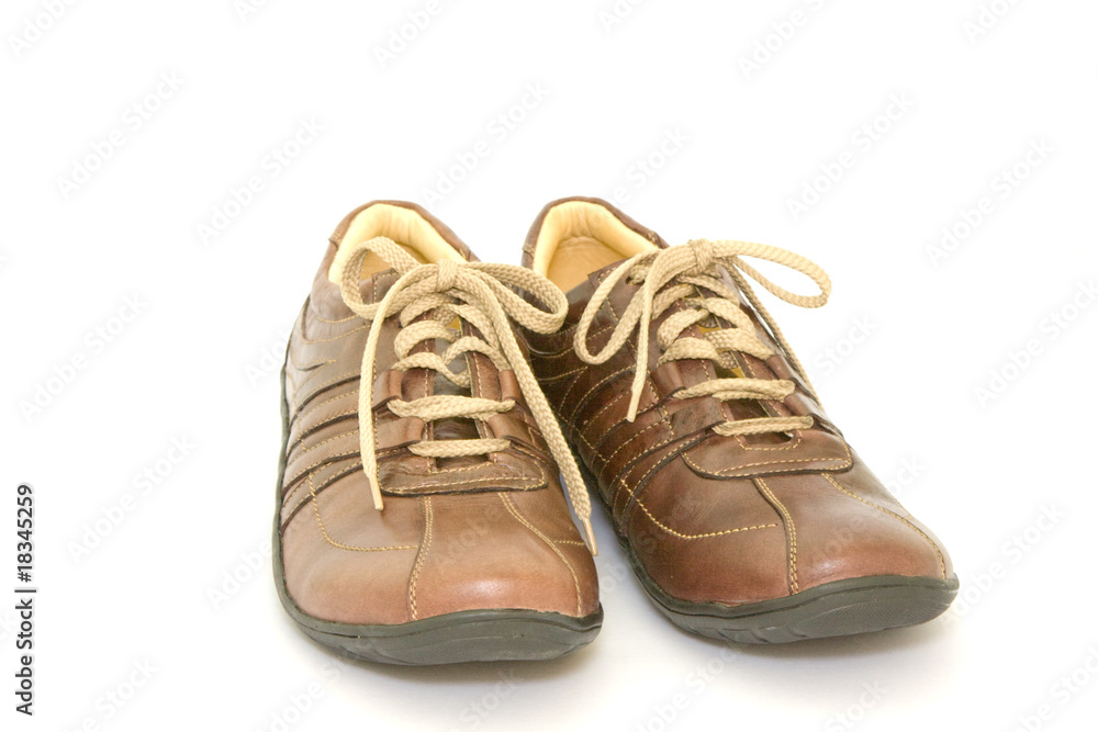 Pair a shoe a brown leather