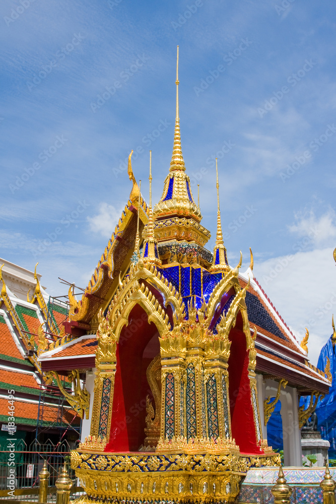 Fototapeta premium The temple in the Grand palace area in Bangkok, Thailand