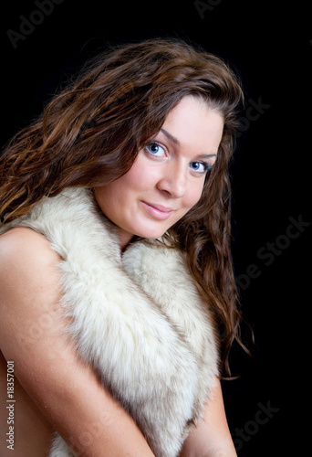 girl with grey fur