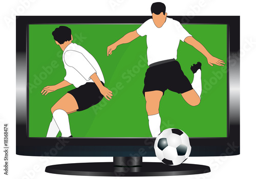 Plakat w ramie tv sport