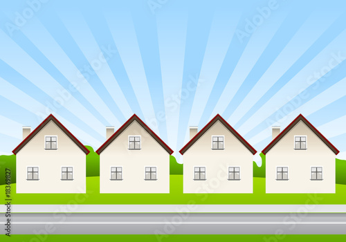 neighbourhood family houses
